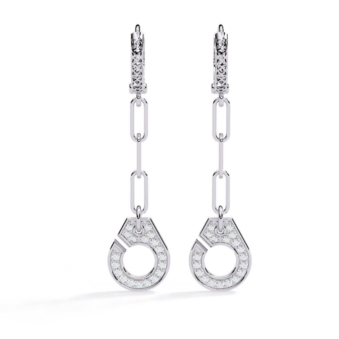 Halo Link Drops (925 Sterling Silver base)