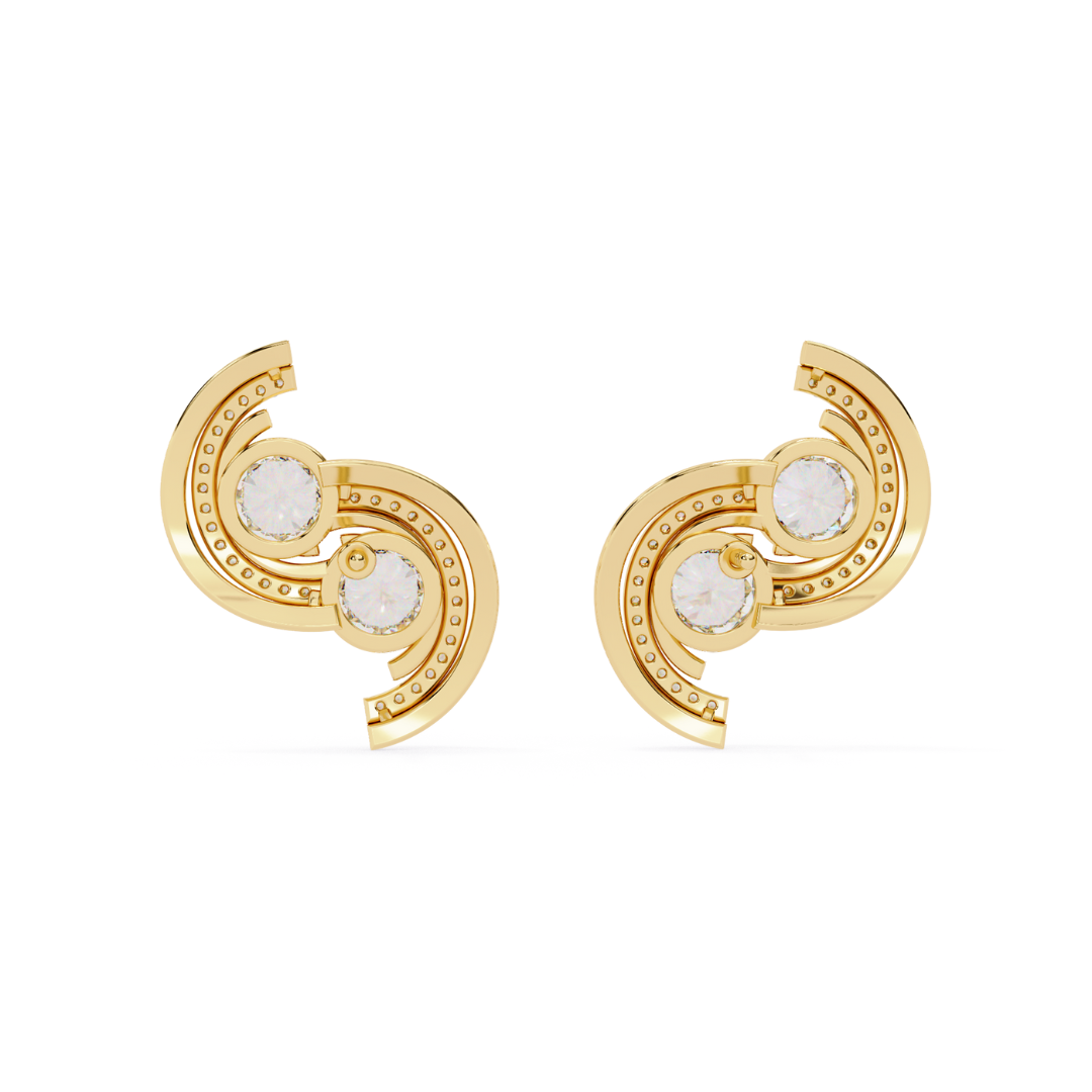 Twin Swirl Studs