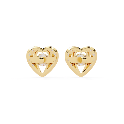 Heart Halo Studs