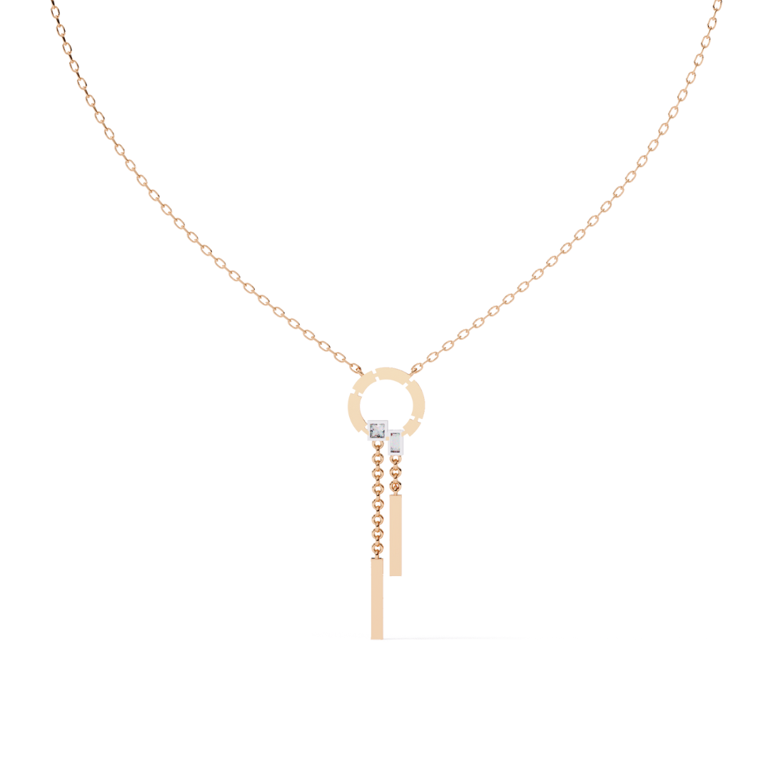 The Halo Drop Necklace (925 Sterling Silver base)