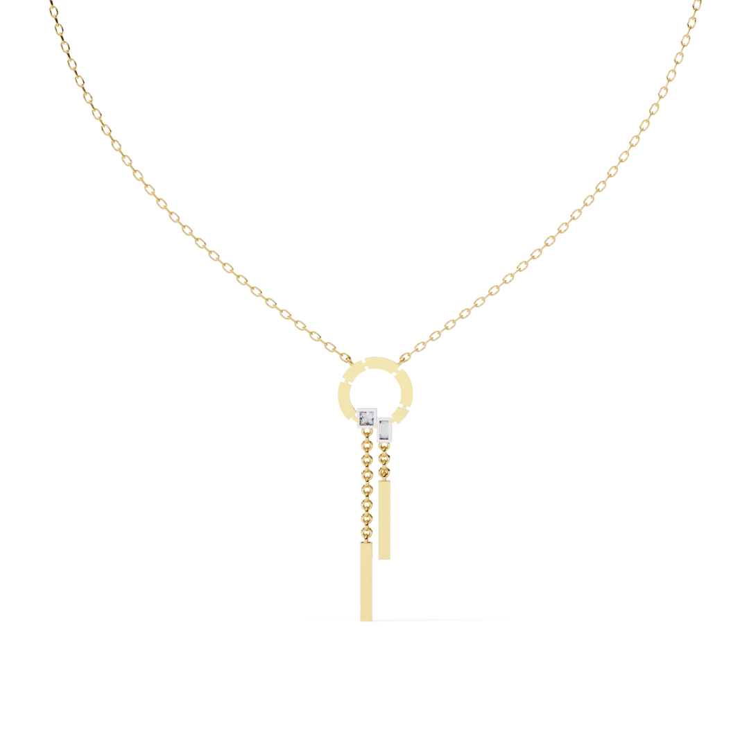 The Halo Drop Necklace (925 Sterling Silver base)