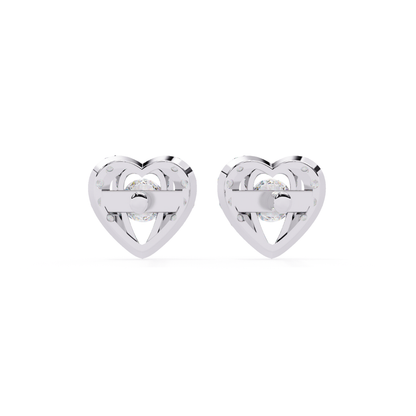 Heart Halo Studs