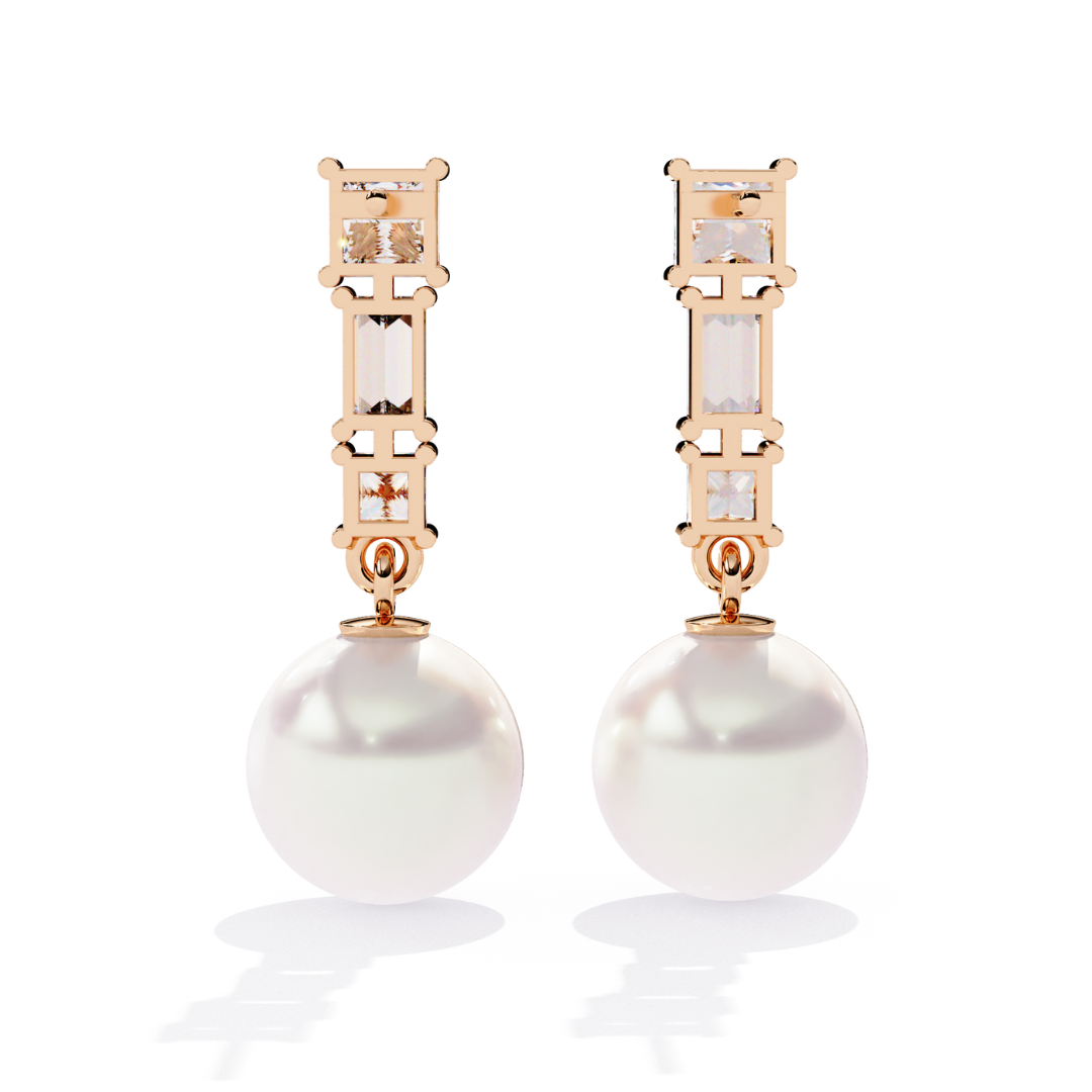 Aura Sparkle Pearl Earrings