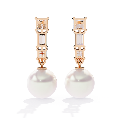 Aura Sparkle Pearl Earrings