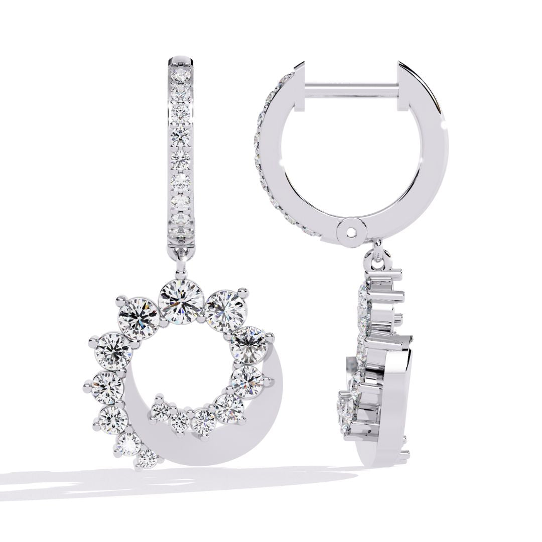 Noir Prism Drop Earring