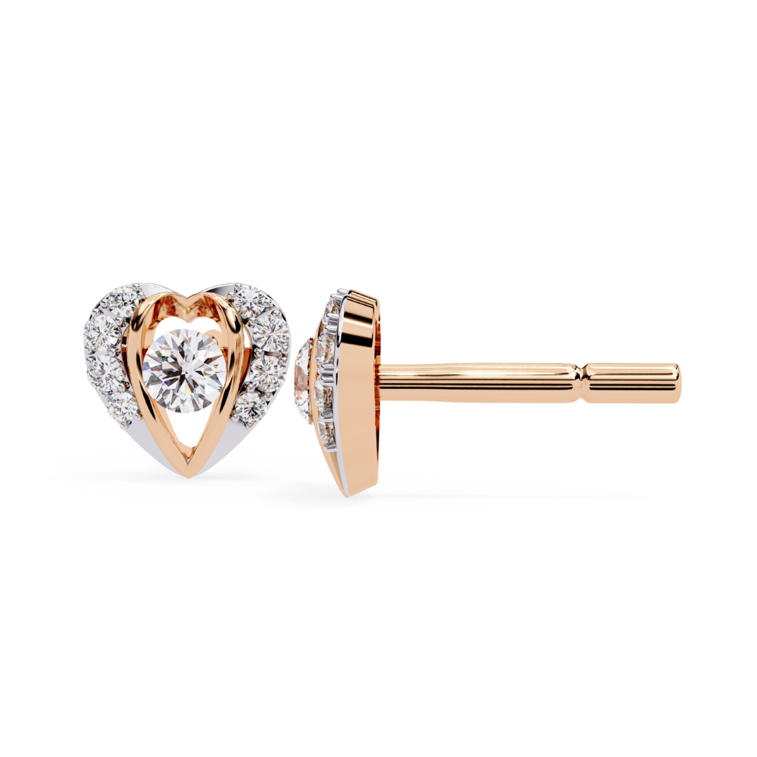 Heart Halo Studs