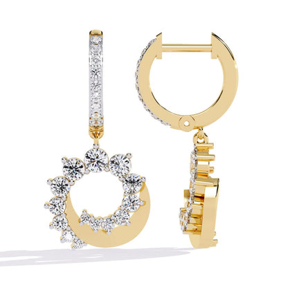 Noir Prism Drop Earring