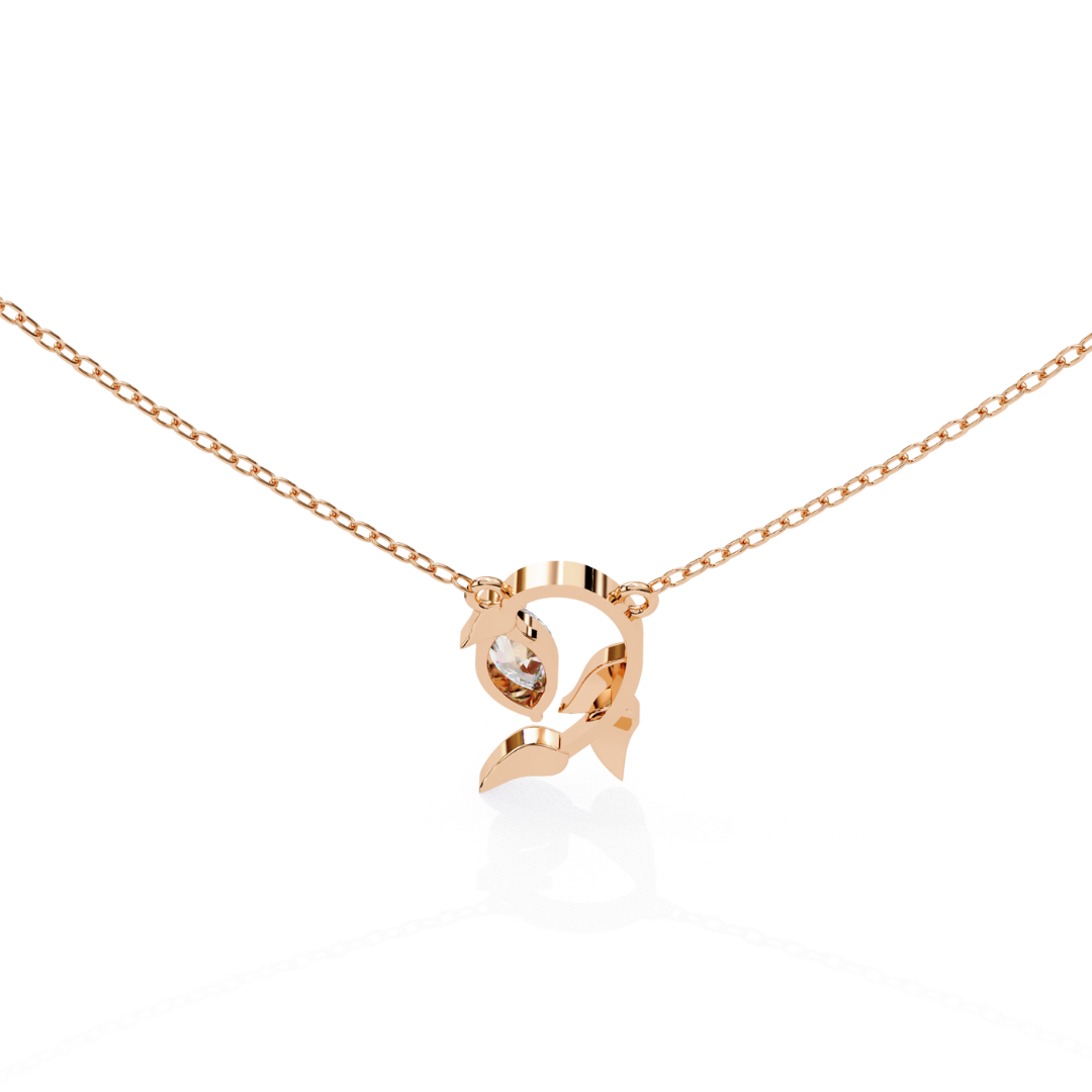 Opaline Leaf Pendant