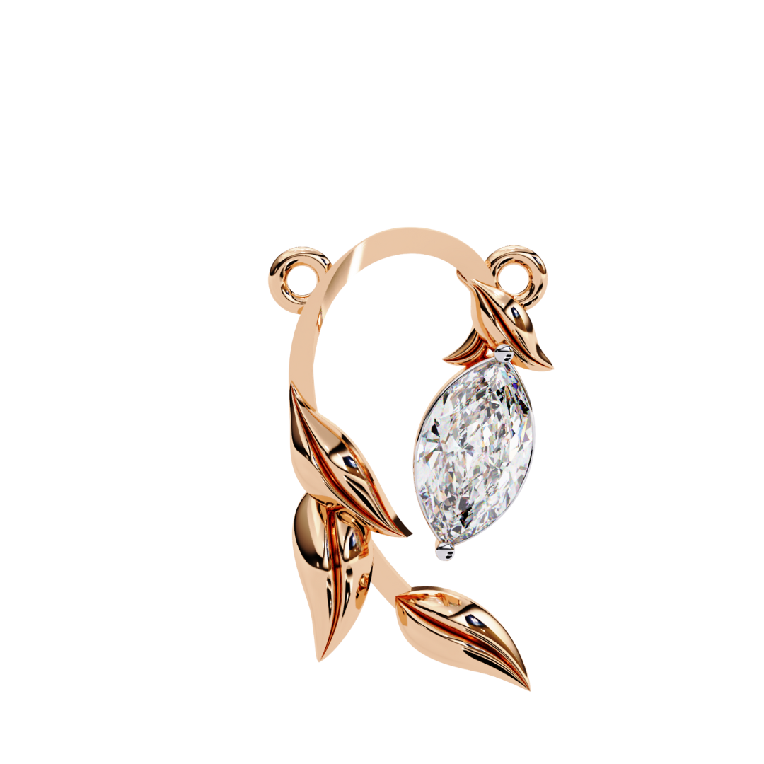 Opaline Leaf Pendant