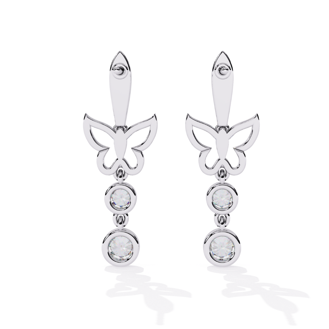 CZ Drop Earrings