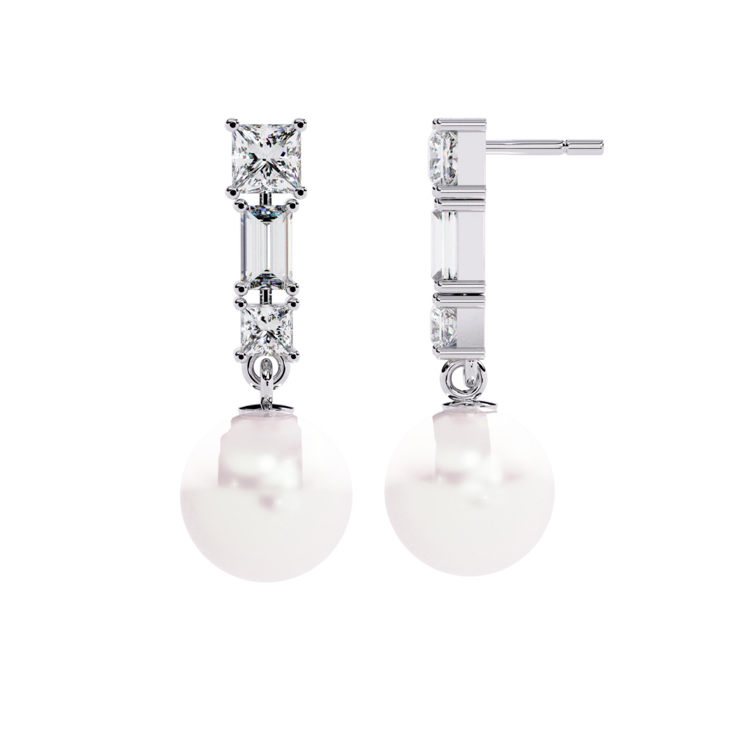 Aura Sparkle Pearl Earrings