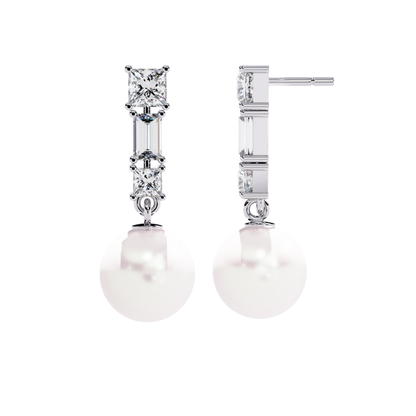 Aura Sparkle Pearl Earrings