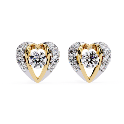 Heart Halo Studs