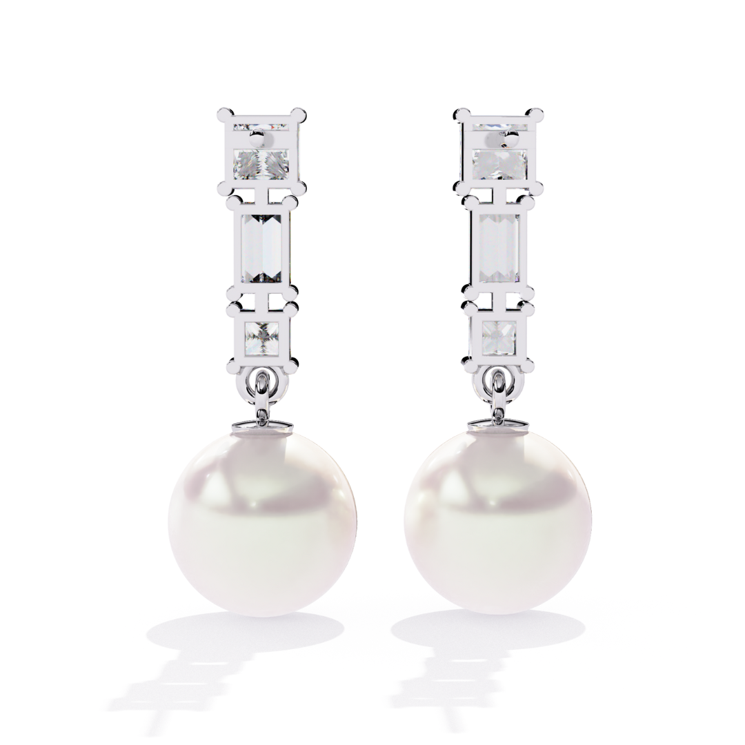 Aura Sparkle Pearl Earrings