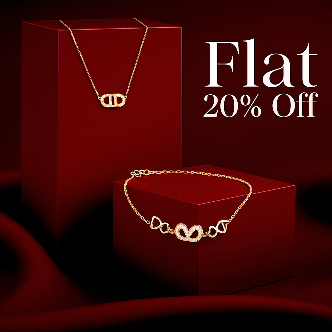 Diora Link pendant & Amoura Trio Bracelet (925 Sterling Silver base)