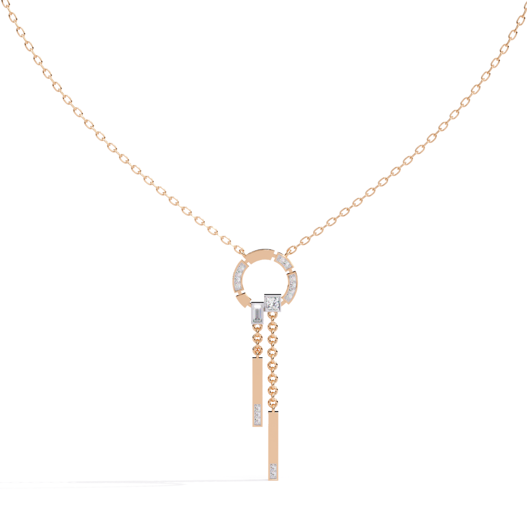 The Halo Drop Necklace (925 Sterling Silver base)