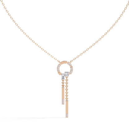 The Halo Drop Necklace (925 Sterling Silver base)