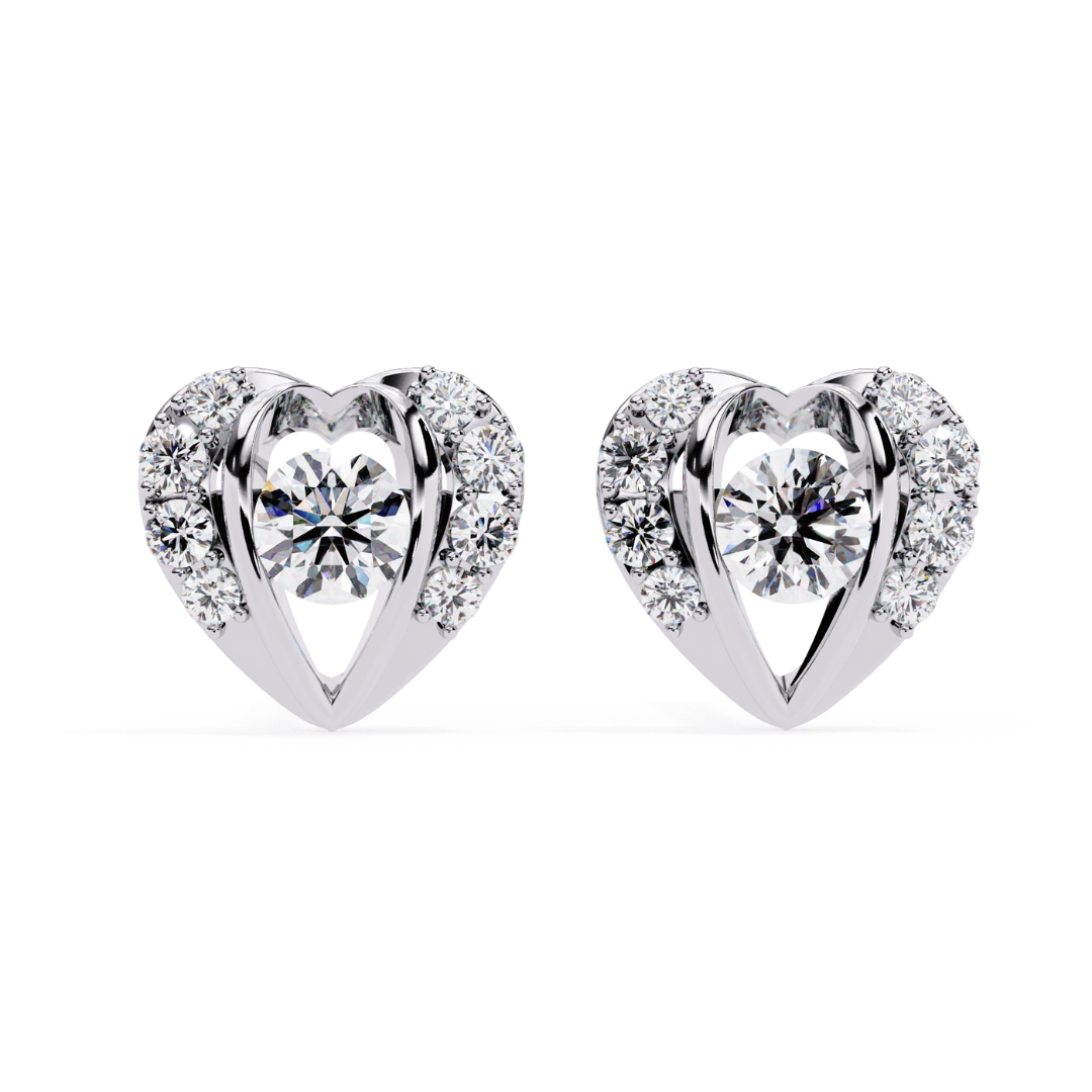 Heart Halo Studs