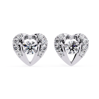 Heart Halo Studs