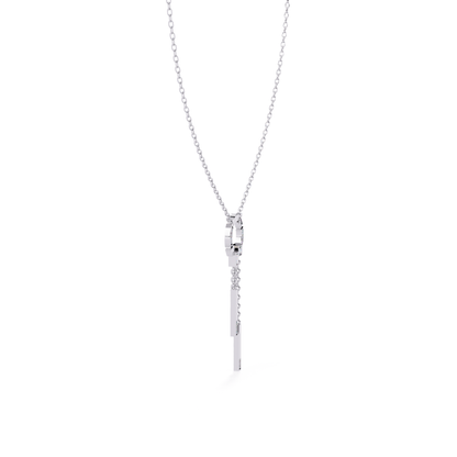 The Halo Drop Necklace (925 Sterling Silver base)