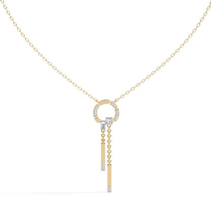 The Halo Drop Necklace (925 Sterling Silver base)