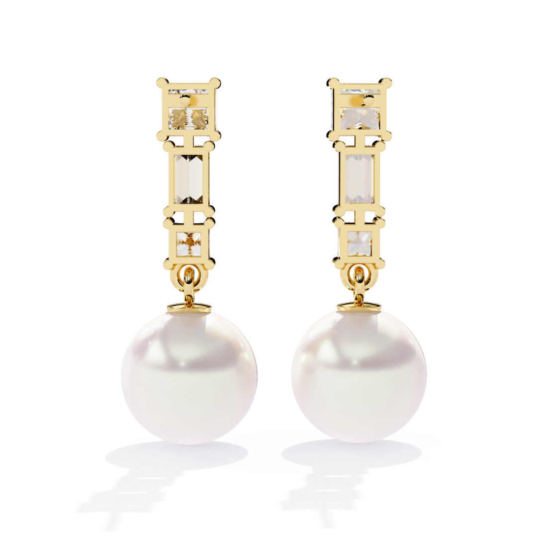Aura Sparkle Pearl Earrings