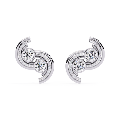Twin Swirl Studs
