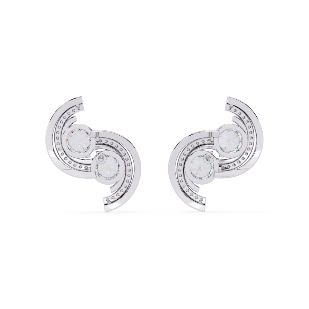 Twin Swirl Studs