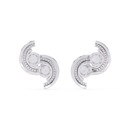 Twin Swirl Studs
