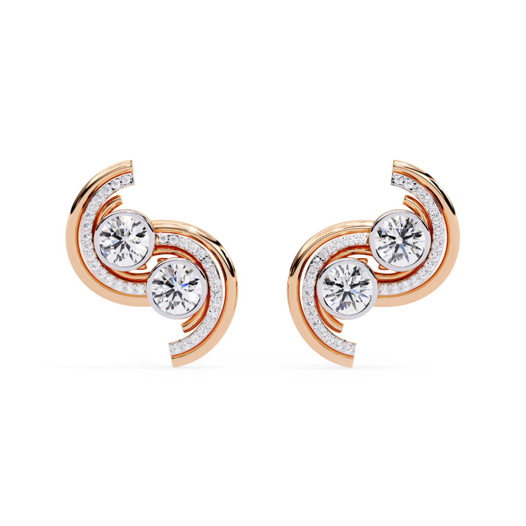 Twin Swirl Studs