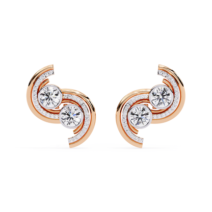 Twin Swirl Studs