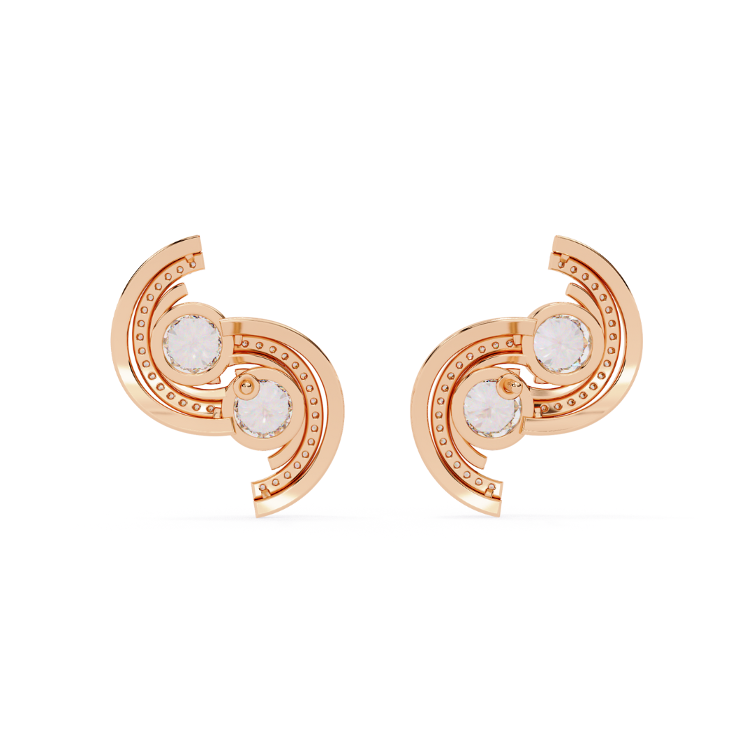 Twin Swirl Studs