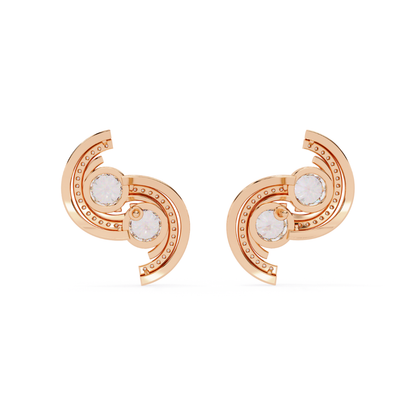 Twin Swirl Studs