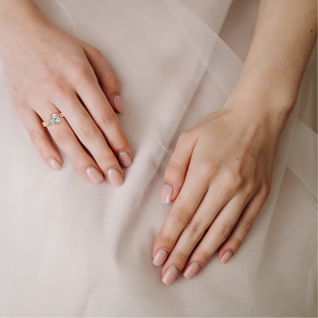 Flora Ring (925 Sterling Silver base)