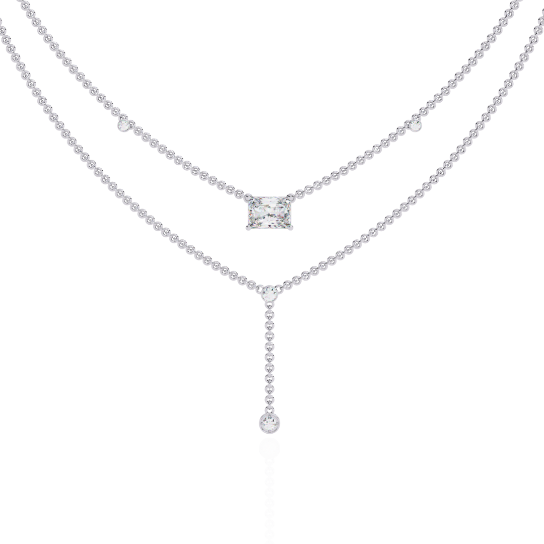 Opulent Drop Necklace (925 Sterling Silver base)