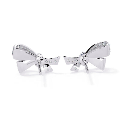 Bow Knot Earring (925 Sterling Silver base)