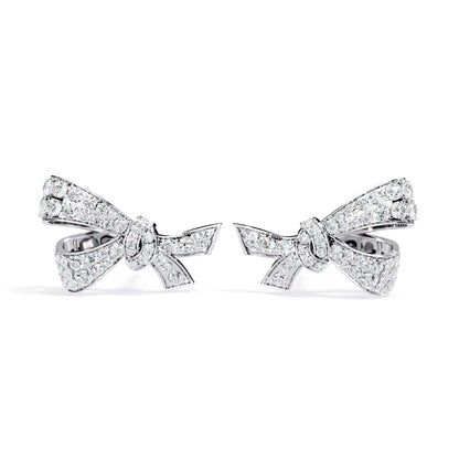 Bow Knot Earring (925 Sterling Silver base)