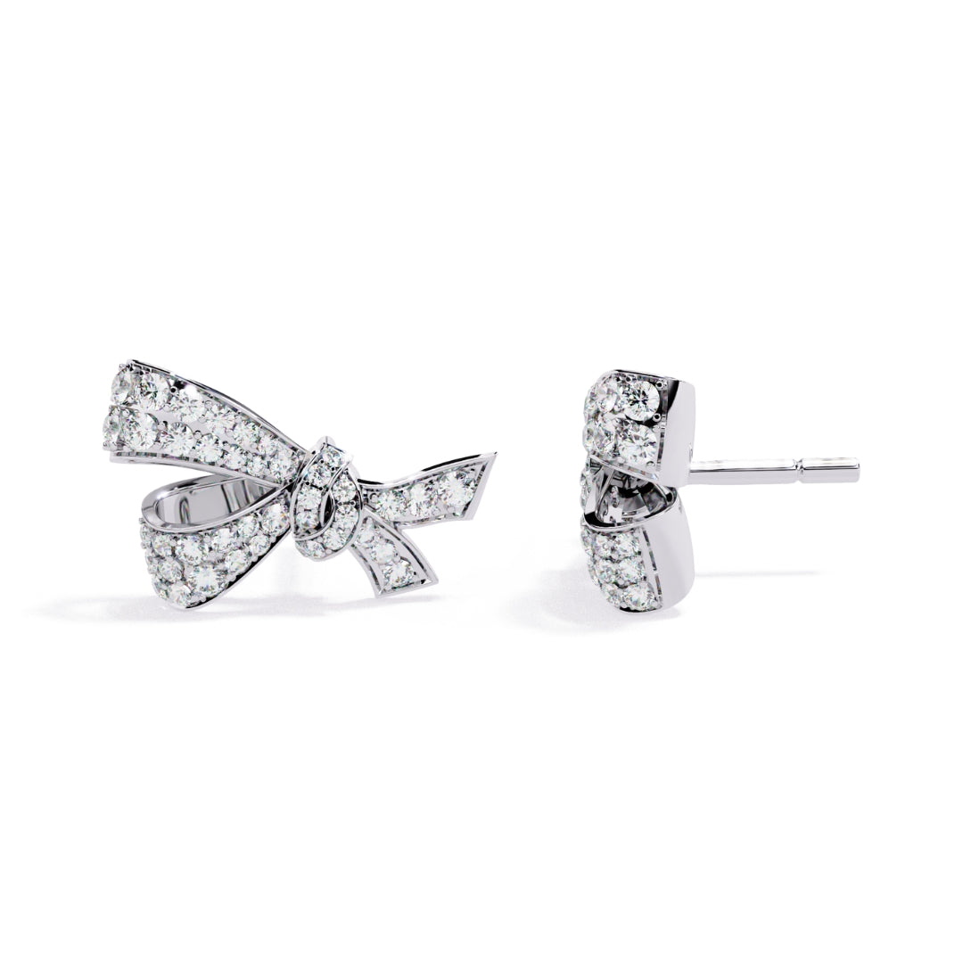Bow Knot Earring (925 Sterling Silver base)