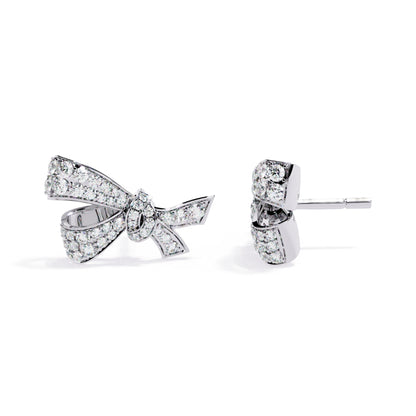 Bow Knot Earring (925 Sterling Silver base)