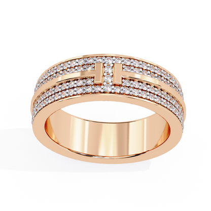 Twin Line (925 Sterling Silver base)