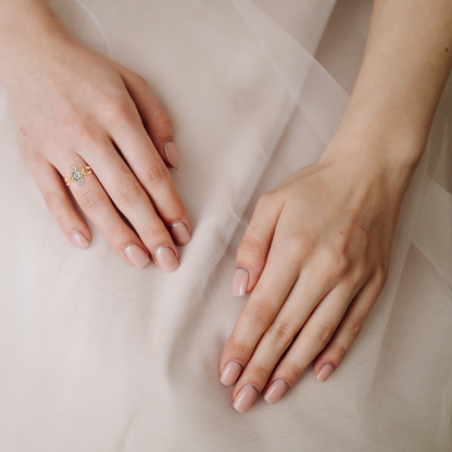 Trinity Glow Ring (925 Sterling Silver base)