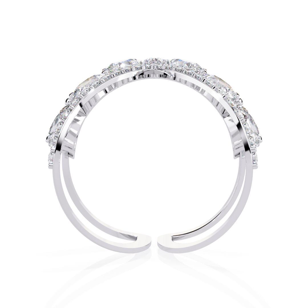 Vanki Crown Ring (925 Sterling Silver base)