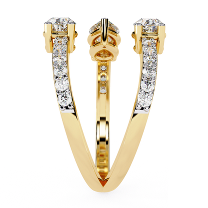 Twisted Elegance Ring (925 Sterling Silver base)