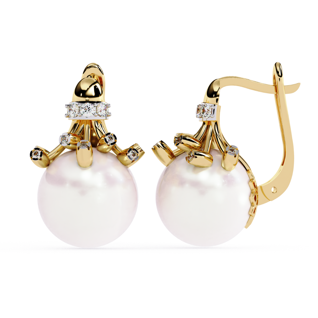 Pearl Muse Earrings (925 Sterling Silver base)
