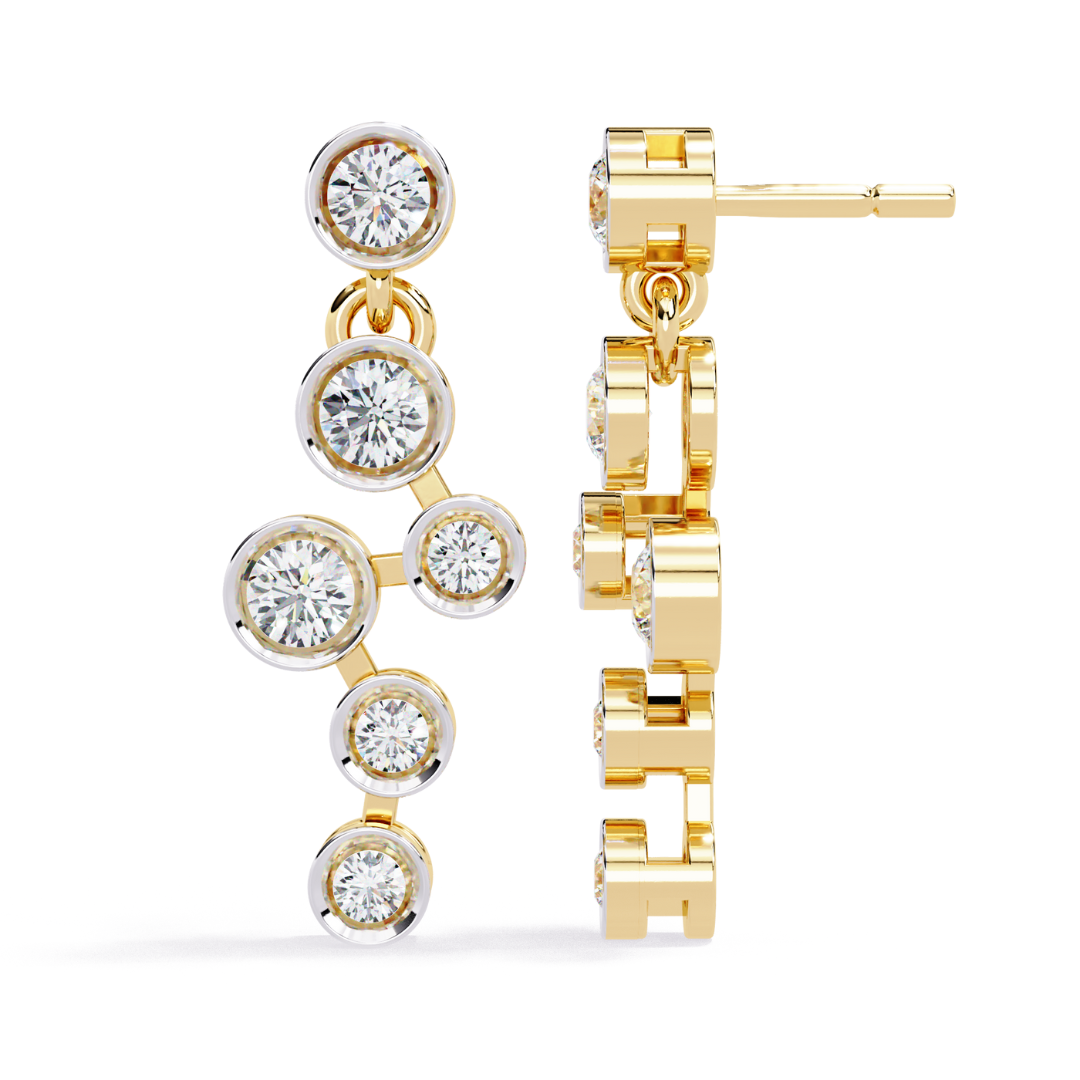 Stellar Line Drops (925 Sterling Silver base)