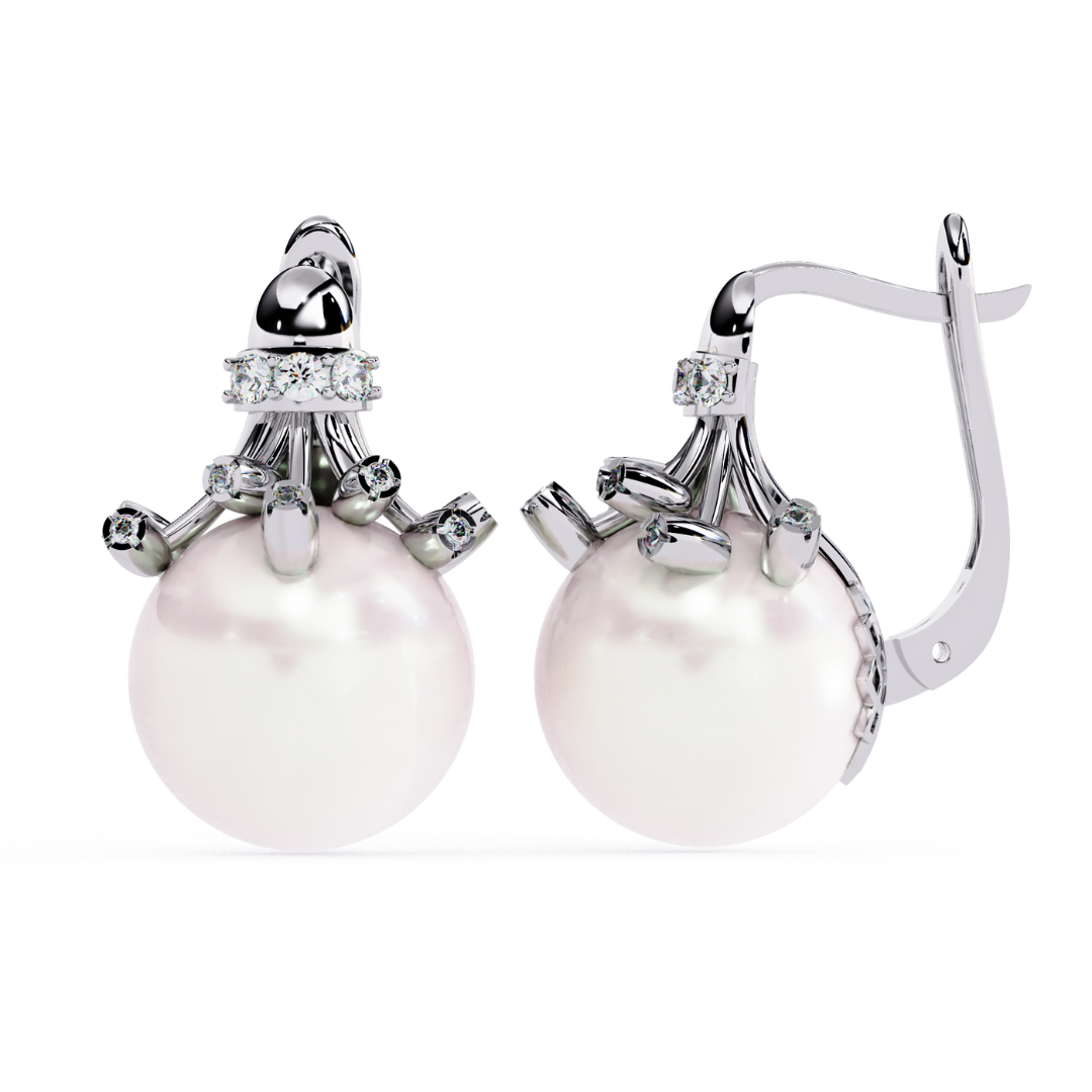 Pearl Muse Earrings (925 Sterling Silver base)