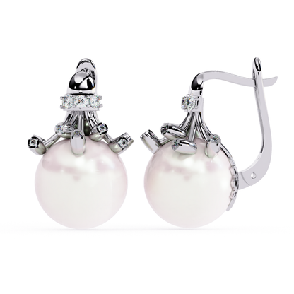 Pearl Muse Earrings (925 Sterling Silver base)