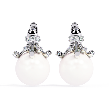 Pearl Muse Earrings (925 Sterling Silver base)