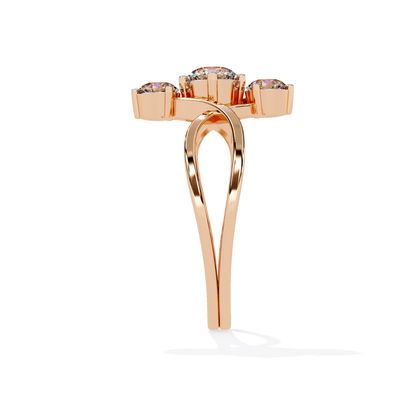 Trinity Glow Ring (925 Sterling Silver base)