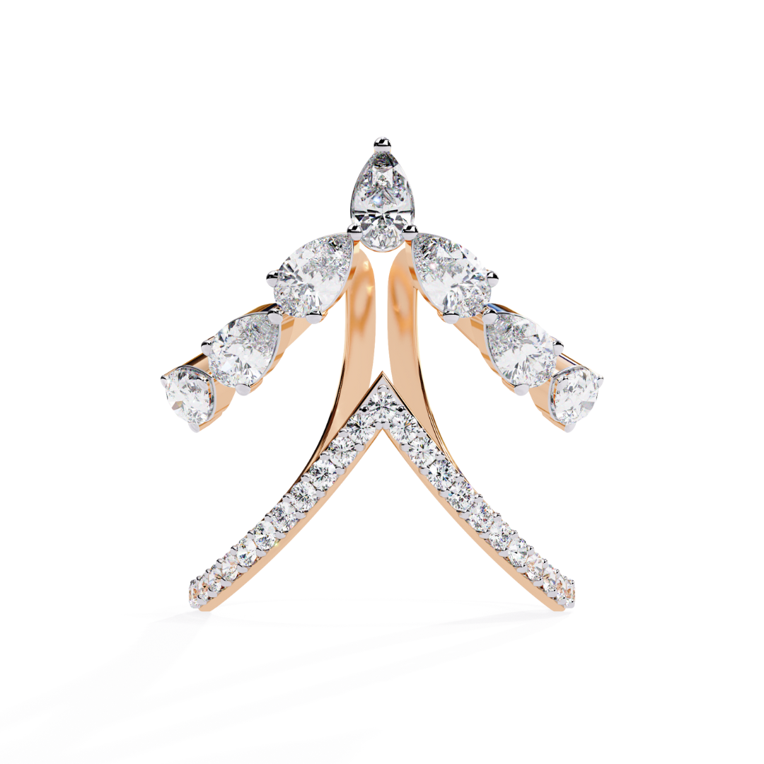 Vanki Crown Ring (925 Sterling Silver base)